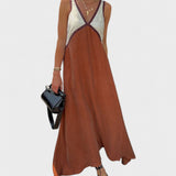 Lara - Robe Longue Bicolore