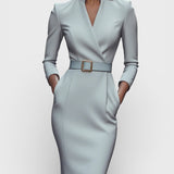 Camilla | Robe Enveloppante Élégante Cintrée