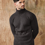 Pull Col Roulé Côtelé pour Hommes – Pull Classique au Style Intemporel