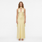 Robe Longue de Soirée en Polyester avec Décolleté Plongeant et Dos Nu pour Femme