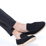 Luke | Mocassin en Suède Style Vieille Argent pour Hommes