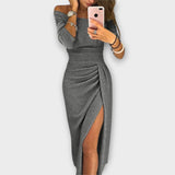 Robe élégante sans épaules