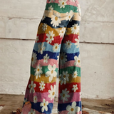 Léon - Pantalons Élégants à Fleurs