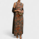 Rafaela – Robe longue élégante avec manteau assorti