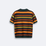 Pull Rétro avec Motif Zigzag