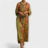 Rafaela – Robe longue élégante avec manteau assorti