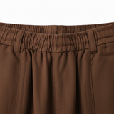 Pantalon Sarouel en Coton pour Femme avec Taille Élastique et Poches Latérales