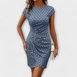 Robe Tulipe à Manches Courtes