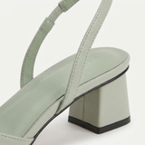 Escarpins Slingback à Bout Pointu et Petit Talon Carré pour Femme