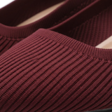 Escarpins en maille à bout pointu pour femme avec petit talon kitten heel