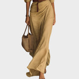 Julia - Robe maxi ajustée à manches longues