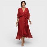 Arabella | Robe Silhouette Fluide avec Décolleté en V