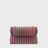 Erica - Sac à bandoulière avec chaîne élégante et diamants colorés