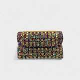 Erica - Sac à bandoulière avec chaîne élégante et diamants colorés