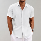 Lucas | Chemise d'Été à Manches Courtes avec Fine Texture