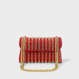 Erica - Sac à bandoulière avec chaîne élégante et diamants colorés