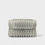 Erica - Sac à bandoulière avec chaîne élégante et diamants colorés