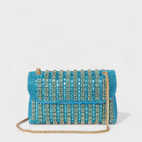 Erica - Sac à bandoulière avec chaîne élégante et diamants colorés