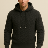 Mike de Jager | Pull en polaire – Noir, Gris clair, Bleu clair, Abricot & Marron