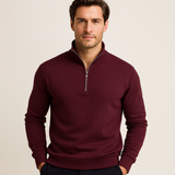 Lorenzo Bianchi | Pull pour Homme Luxe avec Fermeture Éclair Courte et Style Intemporel