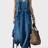Harper | Combinaison en denim avec taille élastique
