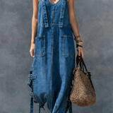 Harper | Combinaison en denim avec taille élastique