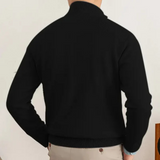 Gabriel Laurent | Pull Luxe pour Hommes avec Demi-Zip et Col Haut