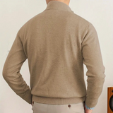 Gabriel Laurent | Pull Luxe pour Hommes avec Demi-Zip et Col Haut