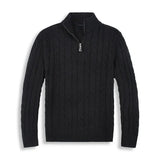 Laurent de Vries | Pull Luxe pour Hommes à Col Montant et Fermeture Éclair