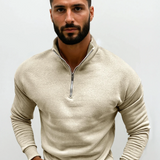 Lorenzo Bianchi | Pull pour Homme Luxe avec Fermeture Éclair Courte et Style Intemporel