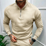 Lorenzo Bianchi | Pull pour Homme Luxe avec Fermeture Éclair Courte et Style Intemporel