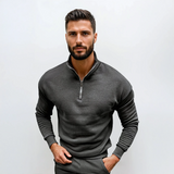 Lorenzo Bianchi | Pull pour Homme Luxe avec Fermeture Éclair Courte et Style Intemporel