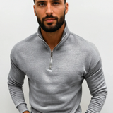 Lorenzo Bianchi | Pull pour Homme Luxe avec Fermeture Éclair Courte et Style Intemporel