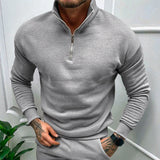 Lorenzo Bianchi | Pull pour Homme Luxe avec Fermeture Éclair Courte et Style Intemporel