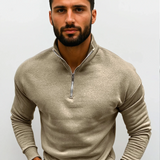 Lorenzo Bianchi | Pull pour Homme Luxe avec Fermeture Éclair Courte et Style Intemporel