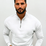 Lorenzo Bianchi | Pull pour Homme Luxe avec Fermeture Éclair Courte et Style Intemporel
