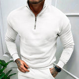 Lorenzo Bianchi | Pull pour Homme Luxe avec Fermeture Éclair Courte et Style Intemporel