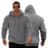 Mike de Jager | Pull en polaire – Noir, Gris clair, Bleu clair, Abricot & Marron