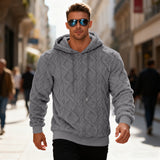 Mike de Jager | Pull en polaire – Noir, Gris clair, Bleu clair, Abricot & Marron