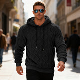 Mike de Jager | Pull en polaire – Noir, Gris clair, Bleu clair, Abricot & Marron
