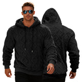 Mike de Jager | Pull en polaire – Noir, Gris clair, Bleu clair, Abricot & Marron