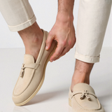 Mocassin Beige avec Franges – Élégant et Confortable