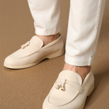 Mocassin Beige avec Franges – Élégant et Confortable