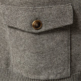 Gilet en Coton Tricoté pour Homme – Confort Décontracté avec Col Montant