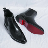 Edgar™ Bottines Chelsea Brillantes avec Semelle Rouge