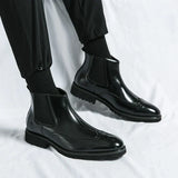 Fabian™ Bottines Chelsea Brillantes pour Hommes