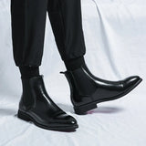 Edgar™ Bottines Chelsea Brillantes avec Semelle Rouge