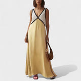Lara - Robe Longue Bicolore
