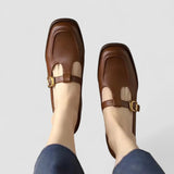 Elizabeth - Chaussures orthopédiques T Mary Jane avec sangle