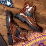 Bottes de Luxe Ed™ pour Hommes avec Croco